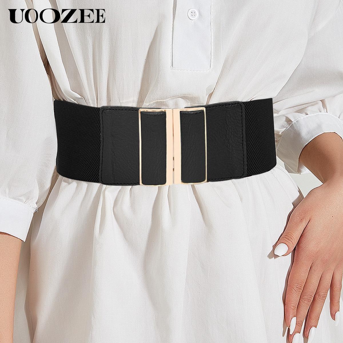 UOOZEE-LIVE Women's Fashionable European and American style belt for women to decorate coats and dresses, belts to tighten waist, elastic waistband for suits