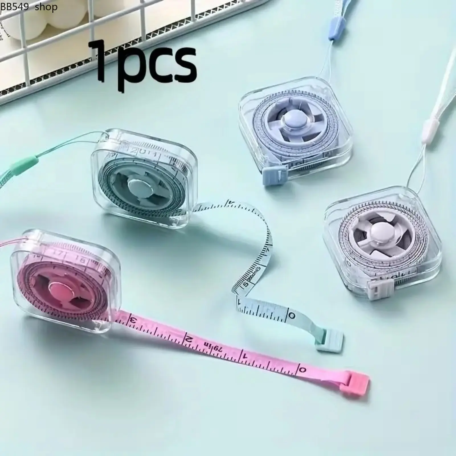Cute Mini Soft Tape Measure, Portable Retractable Lock Mechanism, Clear Centimeter-Inch Scale, Ideal for Sewing, Sewing Tools, Sewing Supplies, Sewing Accessories, Home, Waist, Chest, Height Measurement, Retractable Measuring Tape, Measuring Instrument