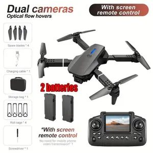 New upgraded E88 drone remote controller, with screen, dual cameras, remote control quadcopter, one-touch take-off drone