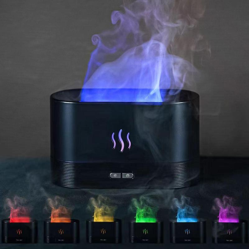 Portable Colorful Night Light Humidifier, USB Powered Mist Maker with Anti-dry Function, Desktop Small Aroma Diffuser Air Humidifier For Bedroom Home Office