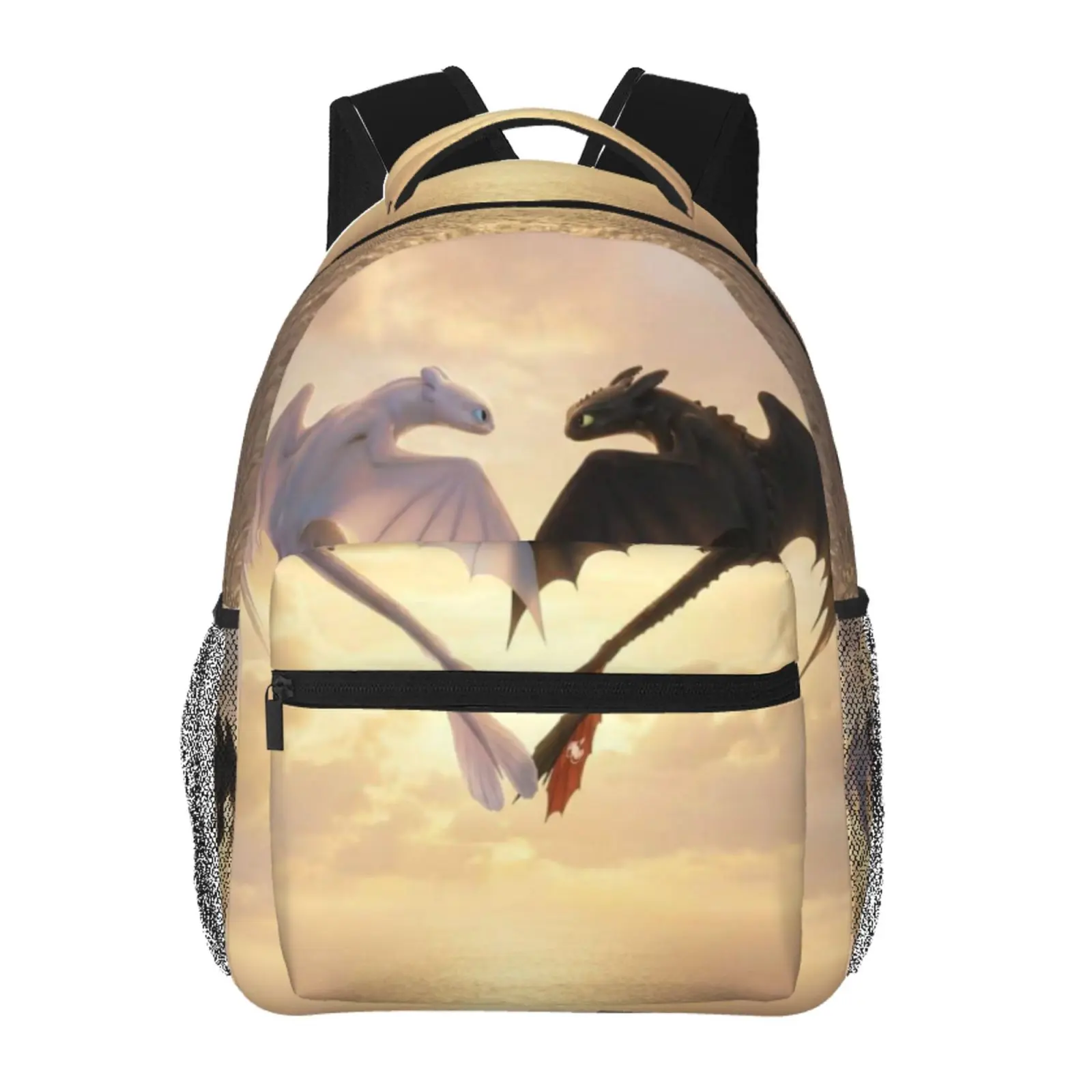 Anime toothless3 Backpack, School bag Cute Girls Boys Teens Backpacks Kawaii Kids Lightweight backpack with adjustable straps Bookbag with for office travel bag