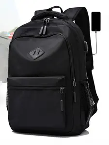Business USB Charging Backpack, Large Capacity Waterproof Laptop Bag, Student Commuter Bag, Office Travel, School Use