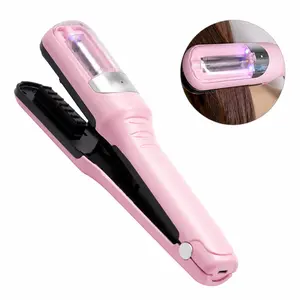 Nectarbellis Wireless USB Rechargeable Cordless Split End Hair Trimmer with Dual-Blade & Negative Ion, Multifunctional Automatic Hair Clipper, Portable Electric Razor Salon Tool for Women, Frizz Repair for Home, Office & Travel, Lightweight Gift Smooth
