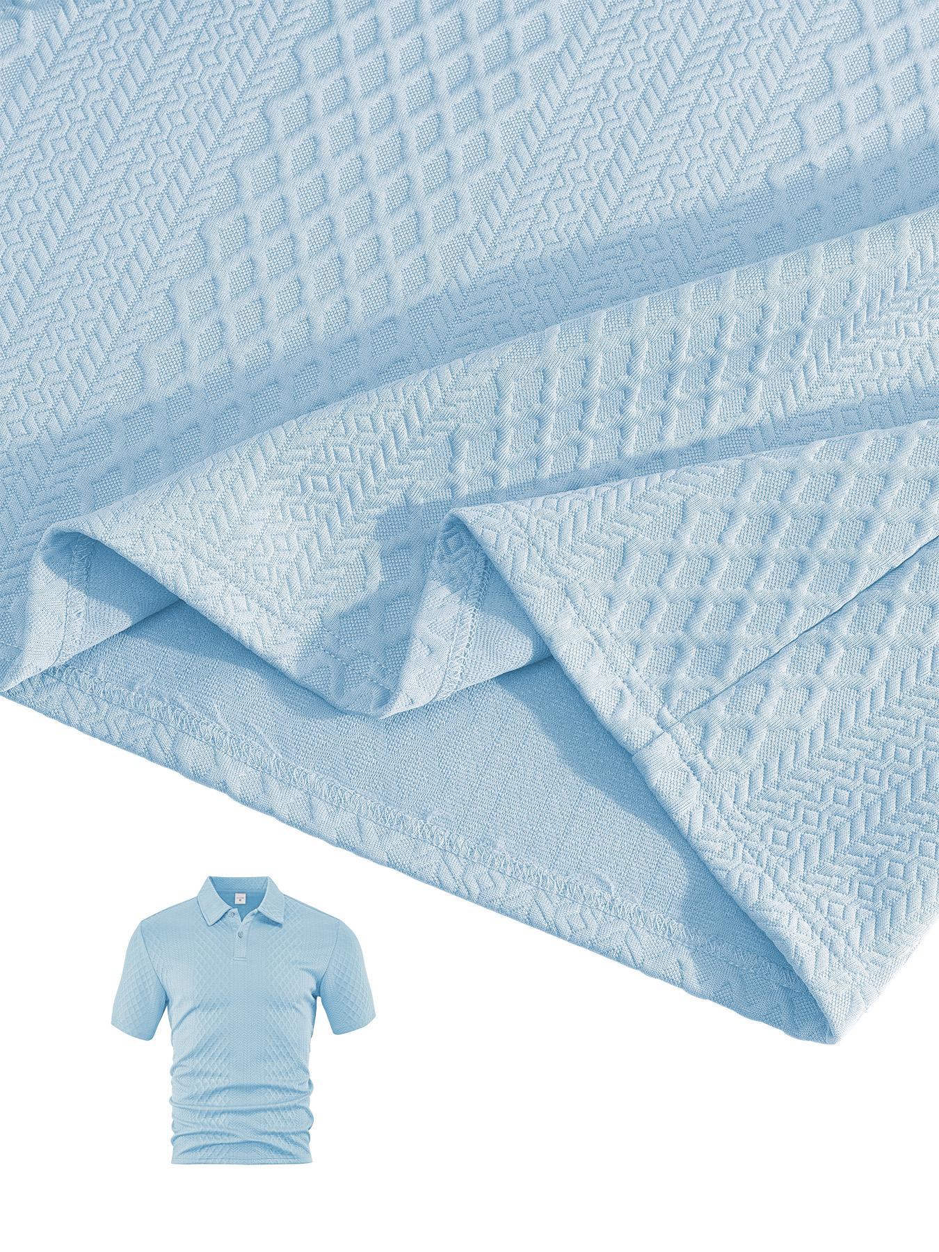 Men's Solid Polo Shirt & Drawstring Waist Shorts Set, Cozy Breathable Two-piece Outfits for Daily Outdoor Wear, Men Clothes for Summer.It is recommended to buy one size larger.