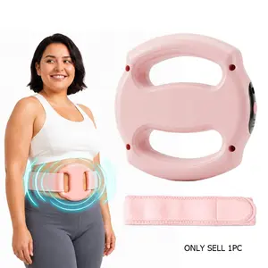 Deep Tissue Percussion Muscle Massager, Electric Dual-Ring Fascial Massager with Straps, 3 Modes and 5 Intensity Levels, Portable Massager Designed for Waist and Back Muscle Recovery