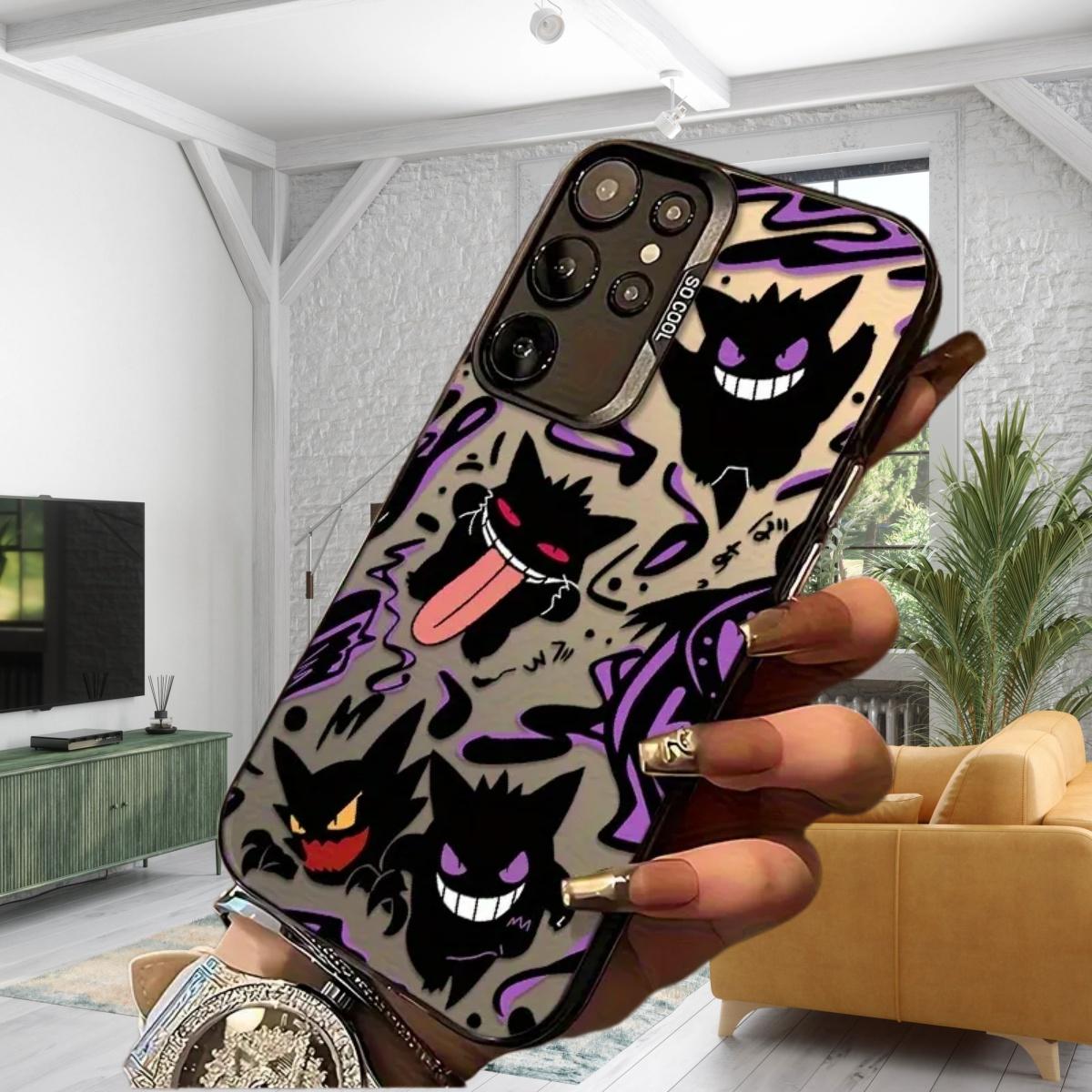 Purple Sprite G-Geng Anime Phone Case for Samsung S26 S25 S24 S23 S22 Plus Ultra & iPhone 17 Air 16 15 14 13 12 11 Pro Max Plus , Anti-Drop Non-Slip Scratch-Resistant Durable Protective Back Cover