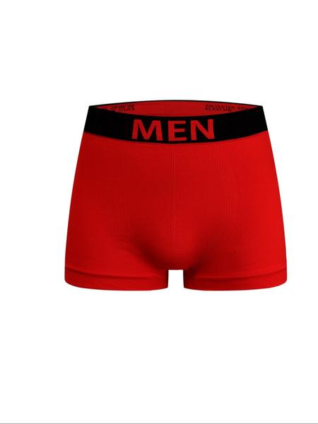 Men's Colorblock Letter Tape Boxer Brief, Comfortable Breathable Seamless Underwear for Daily Wear, Men's Base Underwear for All Seasons