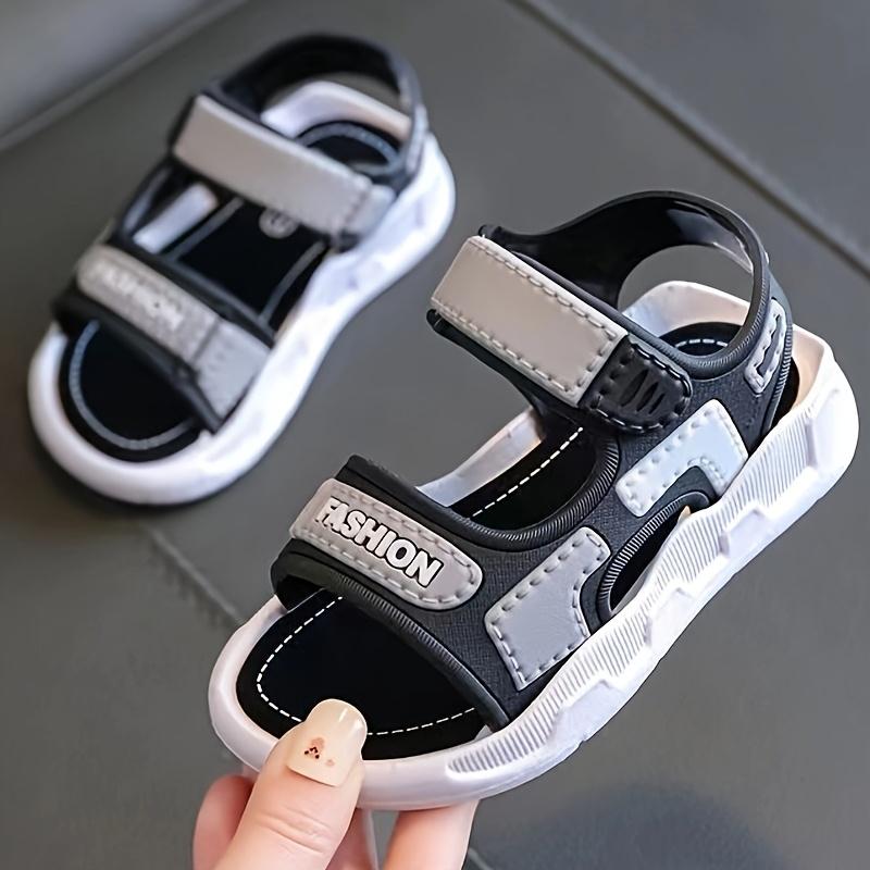 New(New)Boys and Girls Summer Sandals - Soft Sole Lightweight PVC Upper, Black Rubber Outsole, Casual Beach Shoes