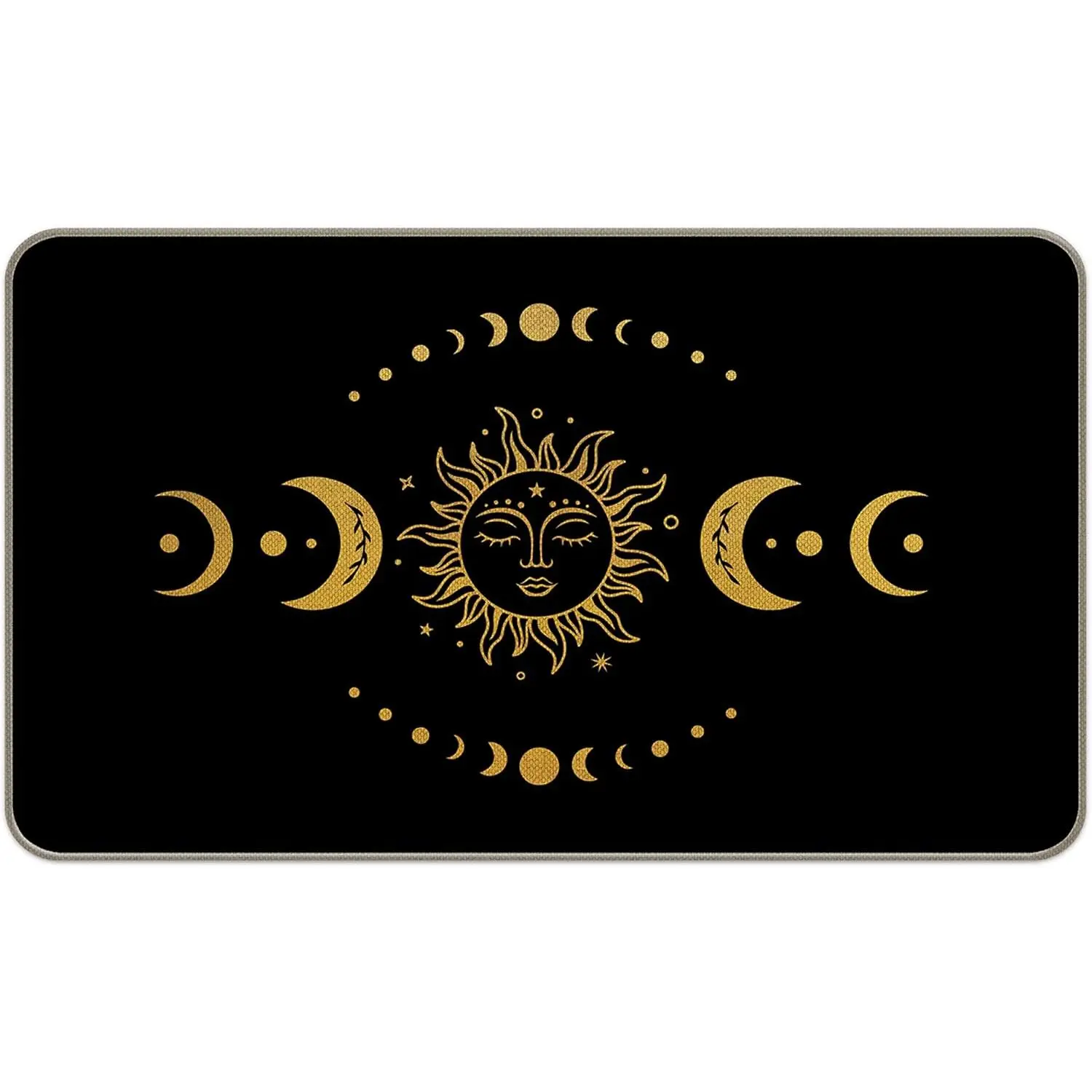 Sun Moon Phases Tarot Entrance Door Mat 17x30 Inch Doormats Decor, Mysterious Astrology Tarot Art  Front Door Porch Outdoor Indoor Decorations