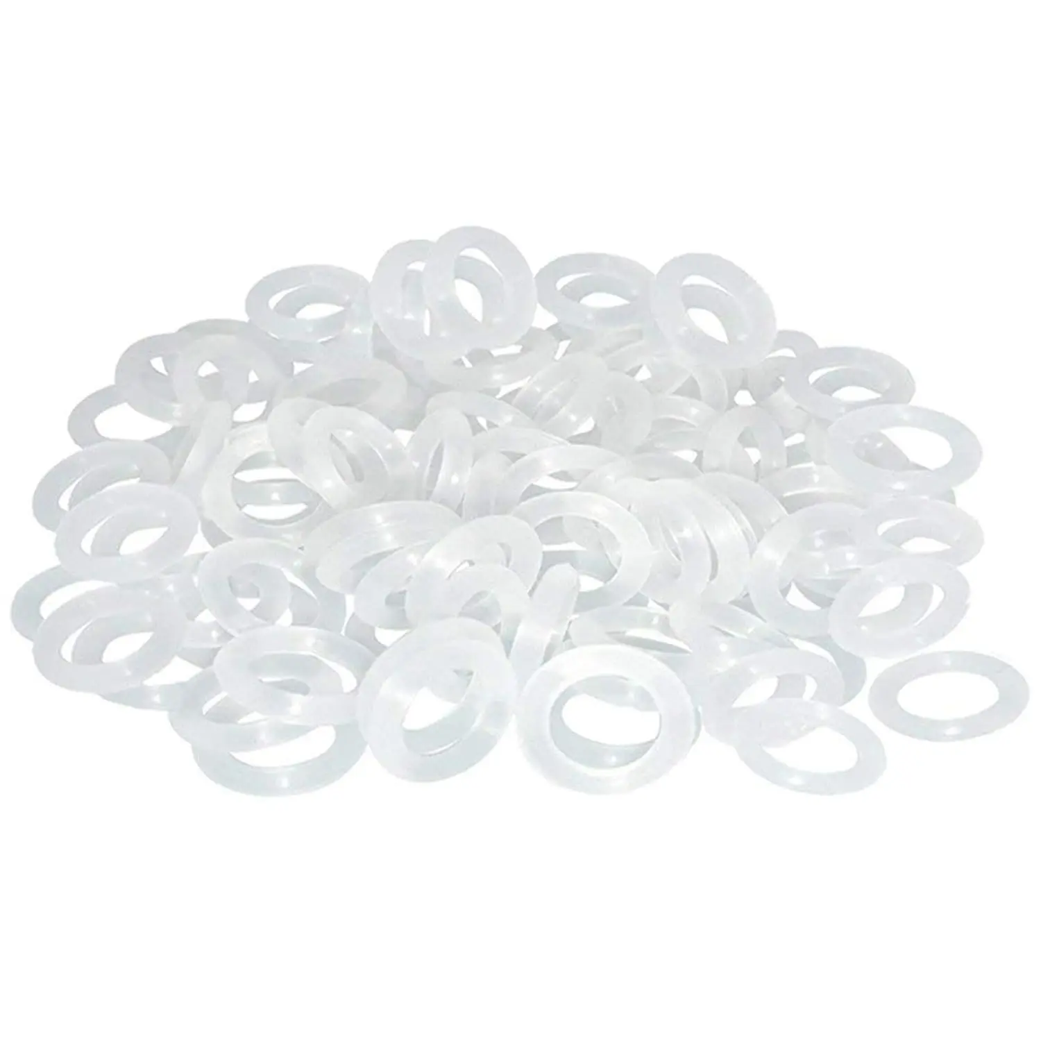 120 count Clear Rubber O-Ring Keyboard, O-Rings Keycaps,  Dampeners Keycap, for Cherry MX Key  Keyboards Dampers,White