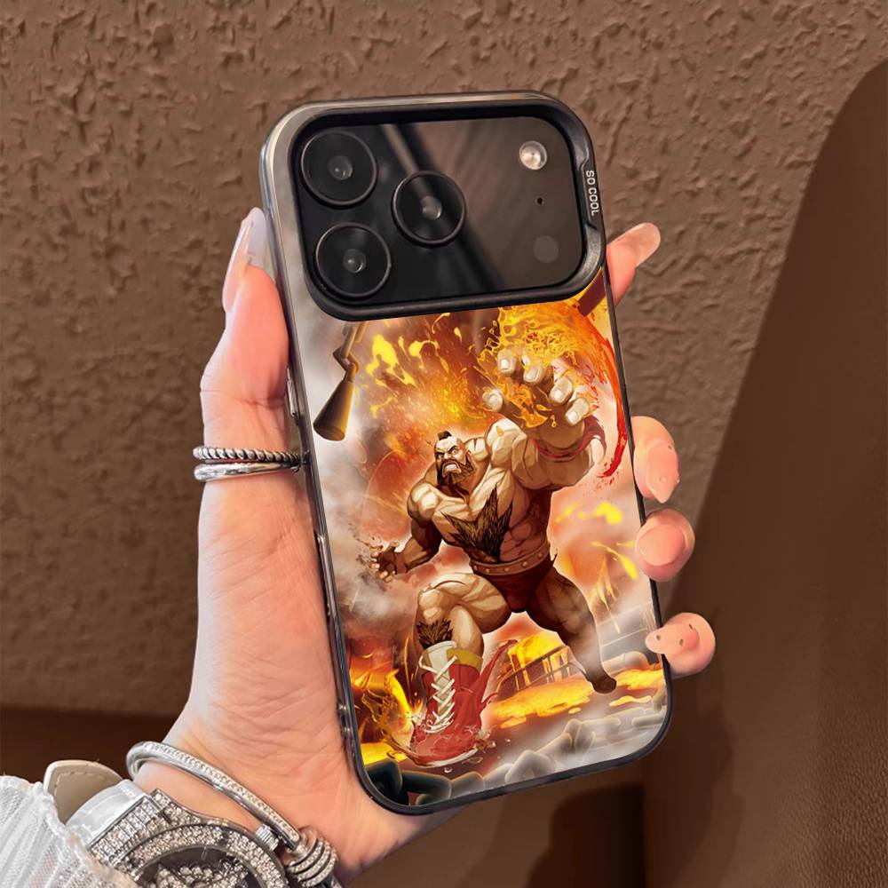 1PC Game character Z-Zangief  Phone Case for IPhone 17 Max 16 Pro Mobile Shell 14 13 15 Soft Shell