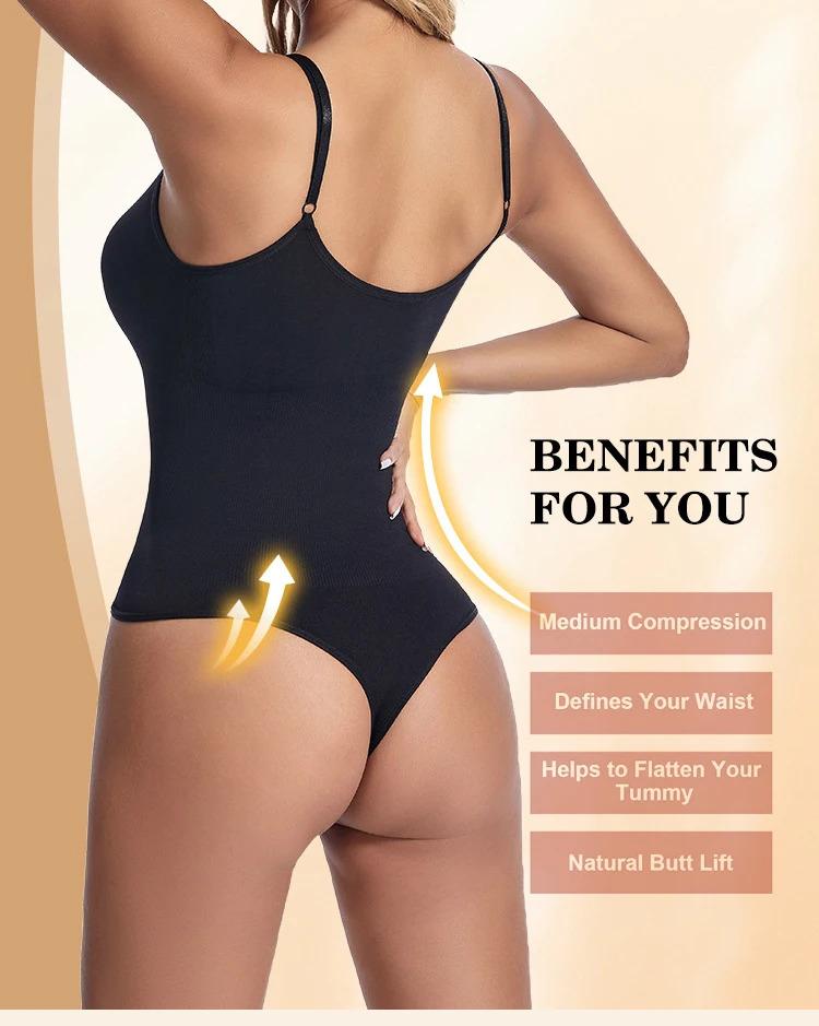 New styleShapewear Bodysuit Thong Colombian Fajas Body Shaper Seamless Tummy Control Slimming Sheath Flat Belly for Underwear