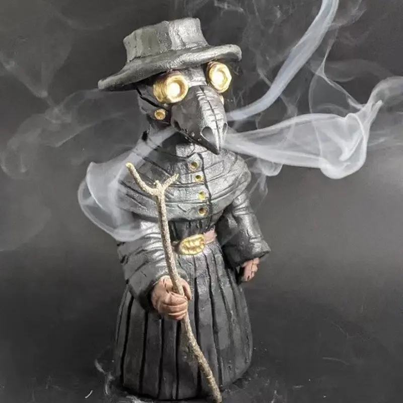 Halloween Mr. Crow Incense Burner Container Decorative Figurine Home Creative Incense Toxic Gas Crow Figurine