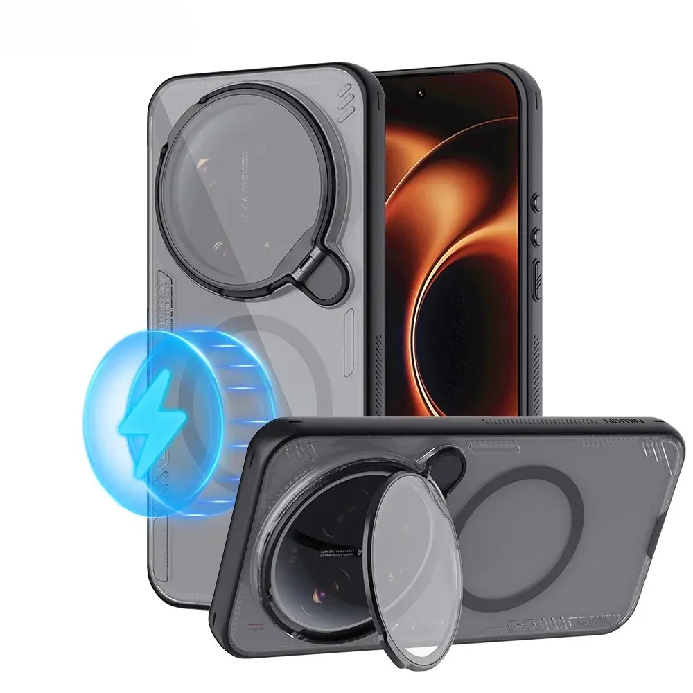 For Xiaomi 17 Ultra  Case Iceblade Prop With Transparent Foldable Lens Stand Magnetic Cover For Xiaomi 17 Ultra
