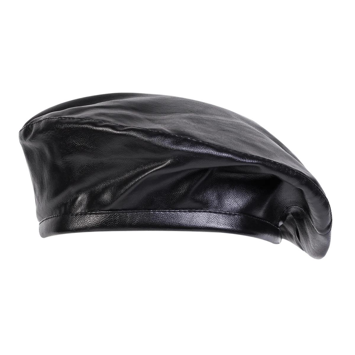 Unisex Solid Color Beret Hat Men and Women Painters Hats Autumn and Winter Warm Berets Flat Caps