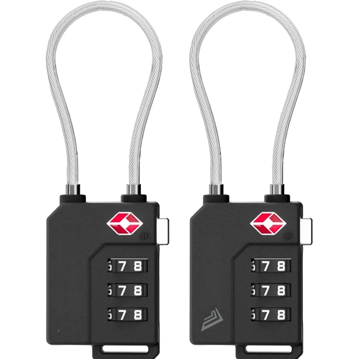 2 Pack TSA Locks for Luggage, Luggage Locks TSA Approved | Suitcase Locks in  Box, Ultra-Light 33g Combination  Locks, Easy-Read Dials for Suitcase Backpack Gym,
