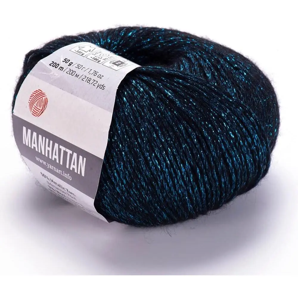 Manhattan - Glittery Knitting Yarn w/ Sparkle & Metallic Shine ( & ), 1.76 Oz, 218.72 Yds (908)