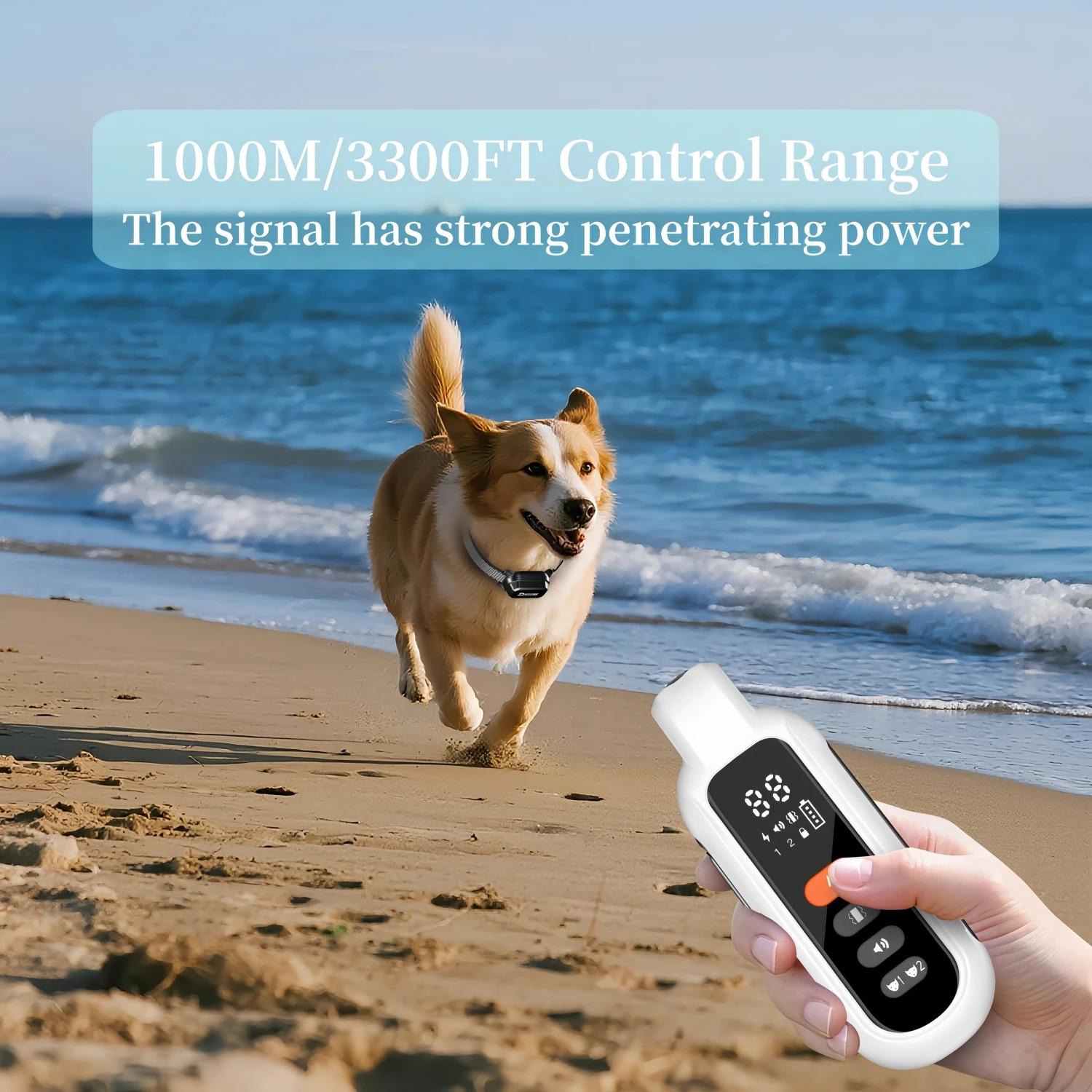 3300FT Electric Dog Training Collar Remote Control Waterproof Pet BehaviorFor 6-120lbs Puppy With Shock Vibration Anti-barking 3300FT Electric Dog Training Collar Remote Control Waterproof Pet BehaviorFor 6-120lbs Puppy With Shock Vibration Anti-barking