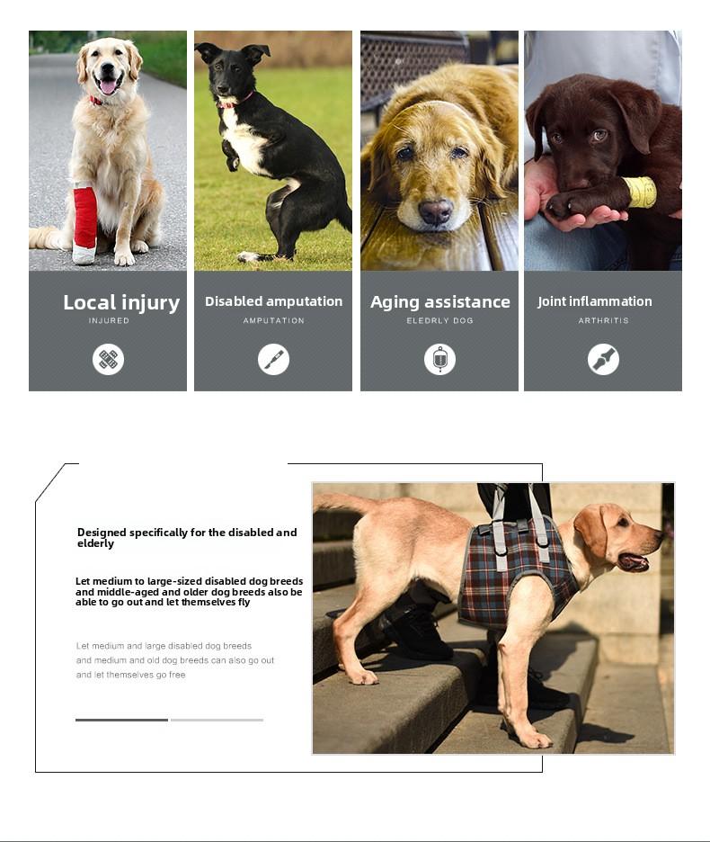 Dog Rear Leg Recovery Sling Post-Operative Rehabilitation Harness for Senior & Disabled Dogs Assistive Walking Leg Brace New Arrival Support Harness Injury Aid