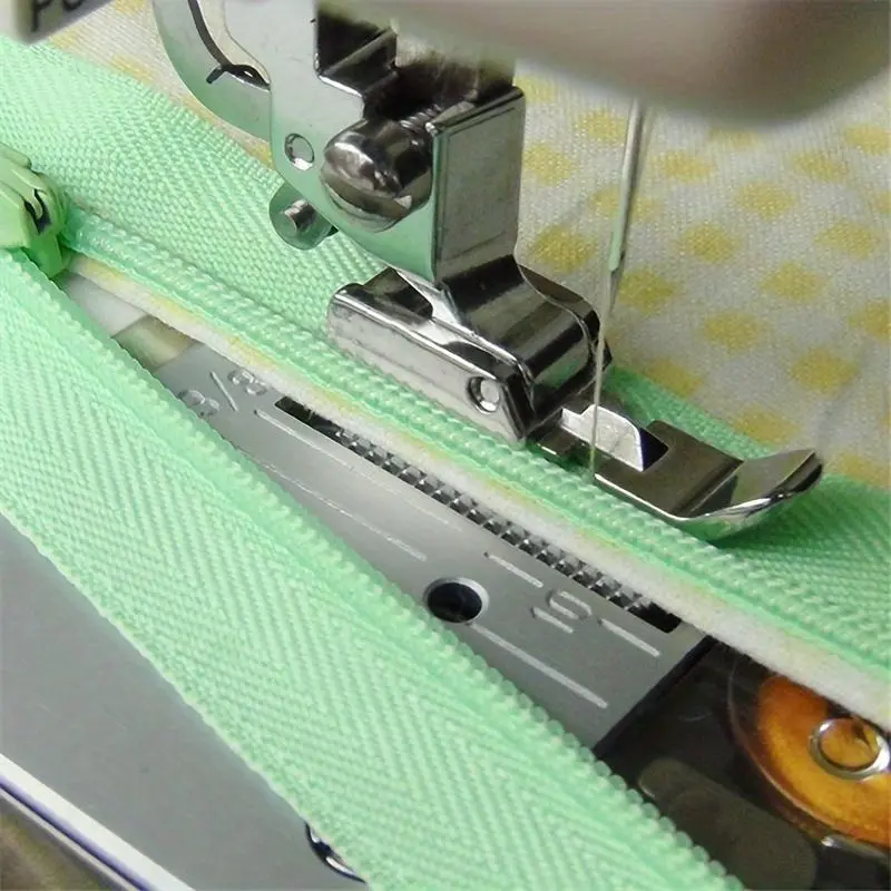 1pc Multifunctional Zipper Sewing Machine Foot - Presser Feet for Household Sewing - Small Pressure Foot with Easy Glide for Smooth Zipper Stitches