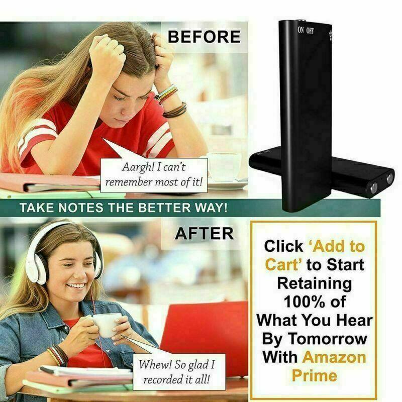 Ultra-Thin Tiny Mini Voice Recorder 4-32GB Digtal Professional Sound Activated Dictaphone Noise Reduce Record 8GB MP3 Player portable audio recording hd compact