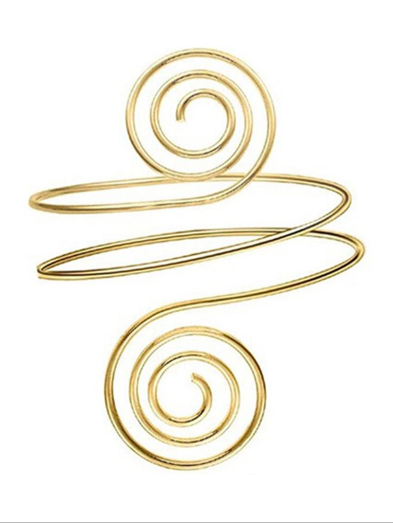 Women's Elegant Feather & Leaf Design Arm Cuff, Exquisite Trendy Arm Cuff, Fashionable All-match Vintage Body Jewelry for Women & Girls, Elegant Minimalist Bangle, Fashionable Bangles, Modern Fashion Accessories, Bohemian Bracelets, Layered Bracelet Set