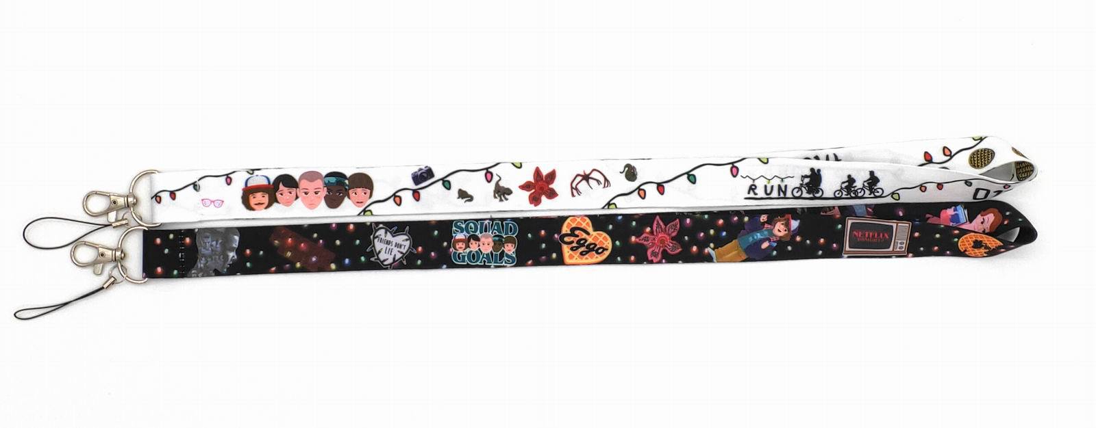 Stranger Things Anime Cartoon Long Lanyard Card Holder Neck Strap Phone Lanyard with Metal Hooks and Printed Ropes for Hanging Phones and ID Cards - Ribbon Stranger Things Anime Cartoon Long Lanyard Card Holder Neck Strap Phone Lanyard with Metal Hooks and Printed Ropes for Hanging Phones and ID Cards - Ribbon