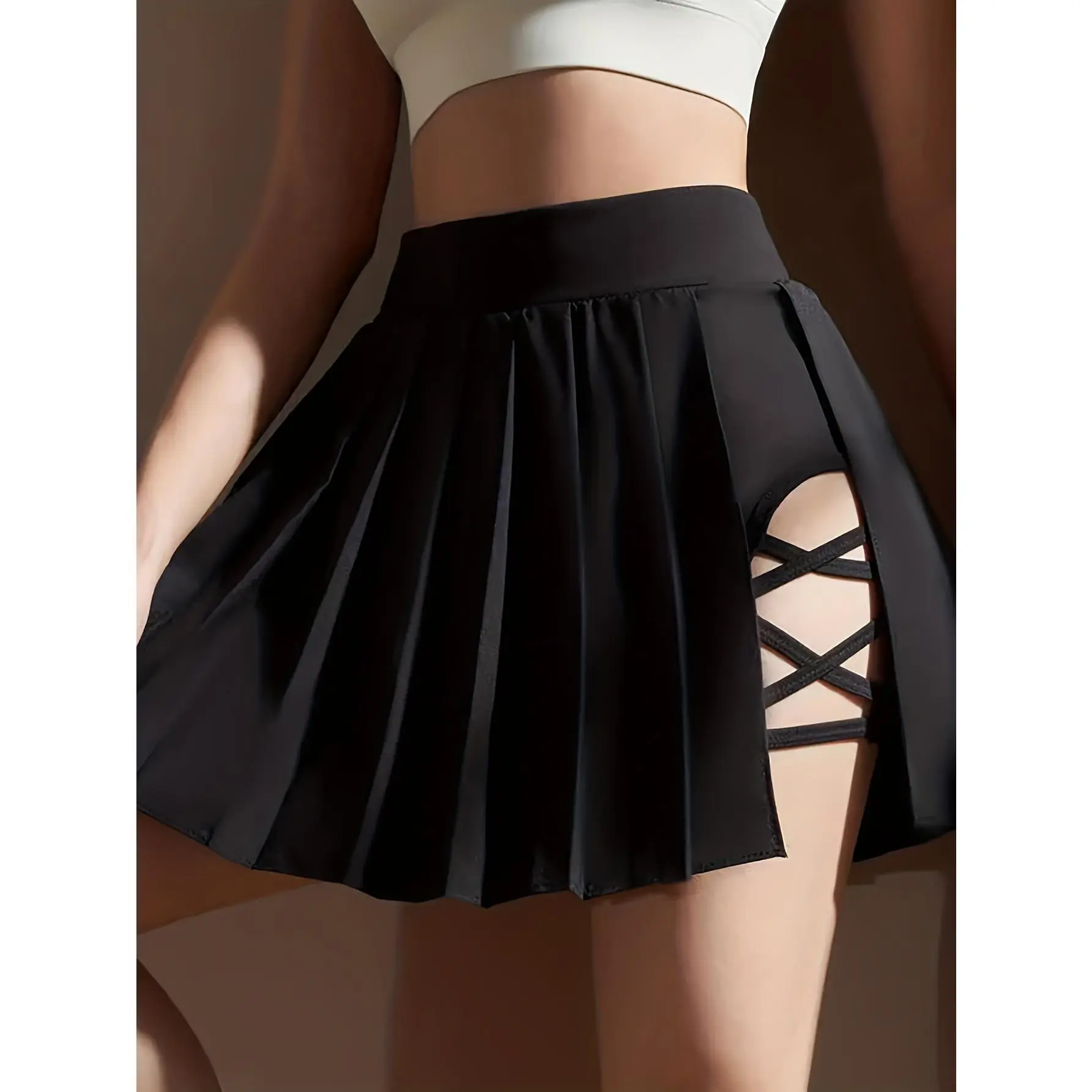 [Casual Sports Skirt] Ladies' Shorts Skirt, Casual Sports Shorts Skirt, Midi Skirt, Tennis Skirt