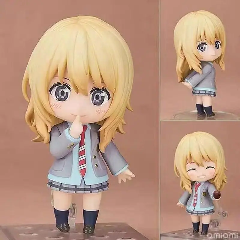 2026 Hot Item Nendoroid 2113 Miyazono Kaori Anime & Manga Q-Version Plastic Action Figure, Unisex Your Lie In April Desktop Decor Collectible Toy Gift