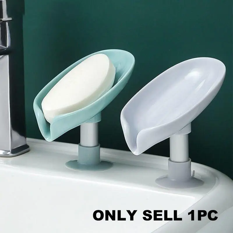 Soap Box, Creative Draining Soap Storage Rack, Punch Free Suction Cup Bar Soap Holder, Soap Dish Holder, Bathroom Essentials Accessories, Household Shelf for Bathroom Kitchen Dormitory Hotel, Bar Soap Container, Bathroom Accessory