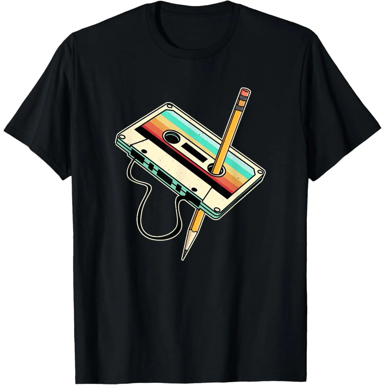 80s 90s Retro Party Costume Nostalgia Cassette T-Shirt