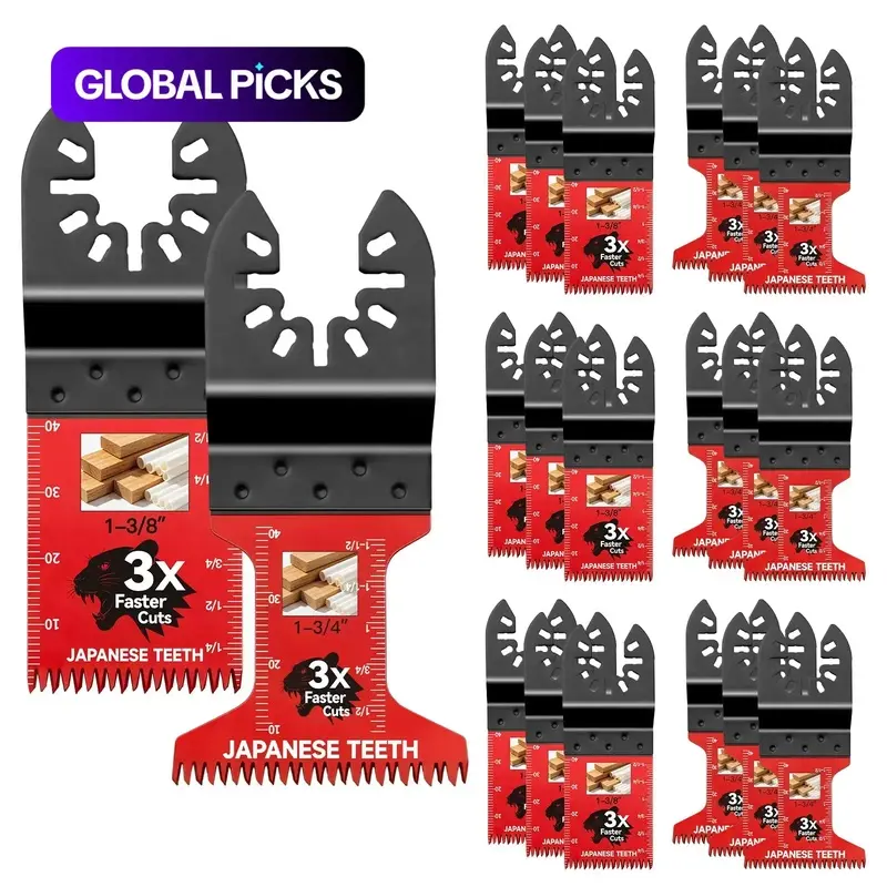 10 20 30 50 Pcs Multitool Professional Industrial Japanese Teeth Fast Cutting Oscillating Blade Compatible with Major Power Tools Durable Heavy Duty Design for Precision Cutting Construction Woodworking Metalwor