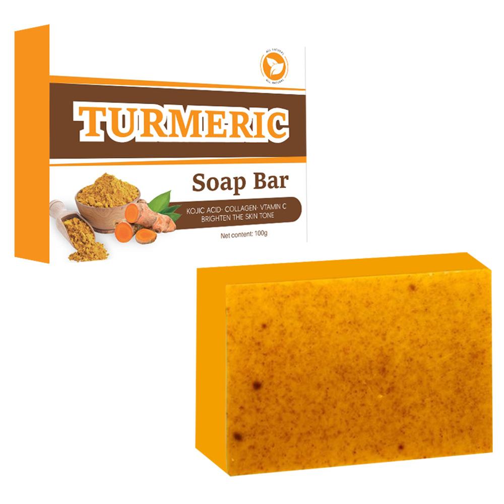 4 Natural Soaps for Glowing Skin Turmeric + Kojic + Lemon + Ginger, Handmade Cold Process, Fades Dark Spots, For Face & Body, No Harsh Chemicals
