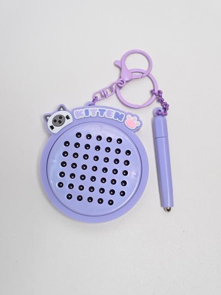 Creative Stress Relief Keychain, Magnetic Drawing Board with Pen, Fun Cute Cat Design, Portable Bag Charm, Perfect Party Gift Idea, Stylish Keychain