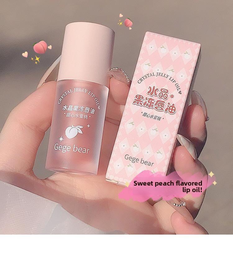 Crystal Jelly Lip Oil – High-Shine, Non-Sticky, Hydrating, Reduces Lip Lines, Moisturizing Gloss for Smooth & Plump Lips, by Gegebear