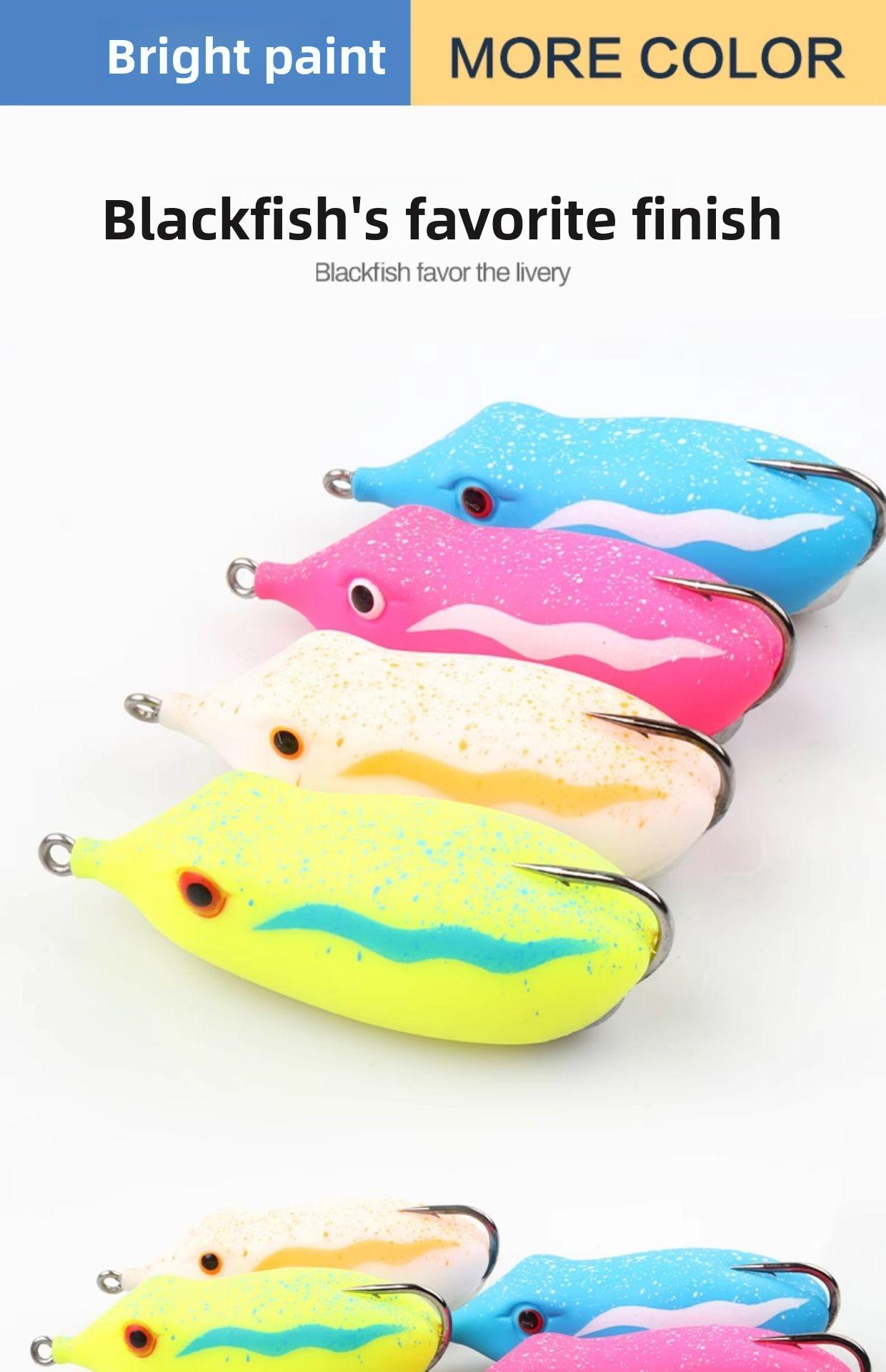 Topwater Frog Lure Single Hook Weedless Fishing Lure for Snakehead Bass Long Cast Floating Frog Lure Heavy Grass Freshwater Fishing Tackle Topwater Frog Lure Single Hook Weedless Fishing Lure for Snakehead Bass Long Cast Floating Frog Lure Heavy Grass Freshwater Fishing Tackle