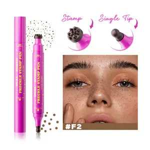 Cool story dual-end freckle stamp pen, naturally realistic imitation freckle marker pen, waterproof and long-lasting imitation freckle cosmetic pen, suitable for tanned skin