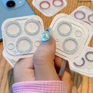 Glitter Rhinestone Decorative Camera Lens Protector Compatible with iPhone Series