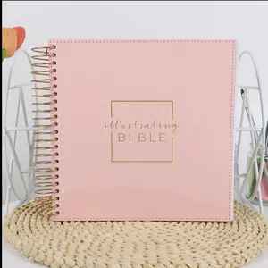 New International Version Bible, Spiral-Bound Illustrated Edition, Softcover, Journaling & Sketching Space, Contemplative Design