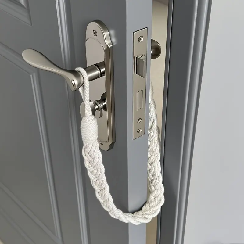 Vintage Door Stopper, No Tools Needed, Durable Polyester, Ideal for Living Room, Bedroom, Office, Hotel, Decorative, Wall Protector, Minimalist Decor, Modern