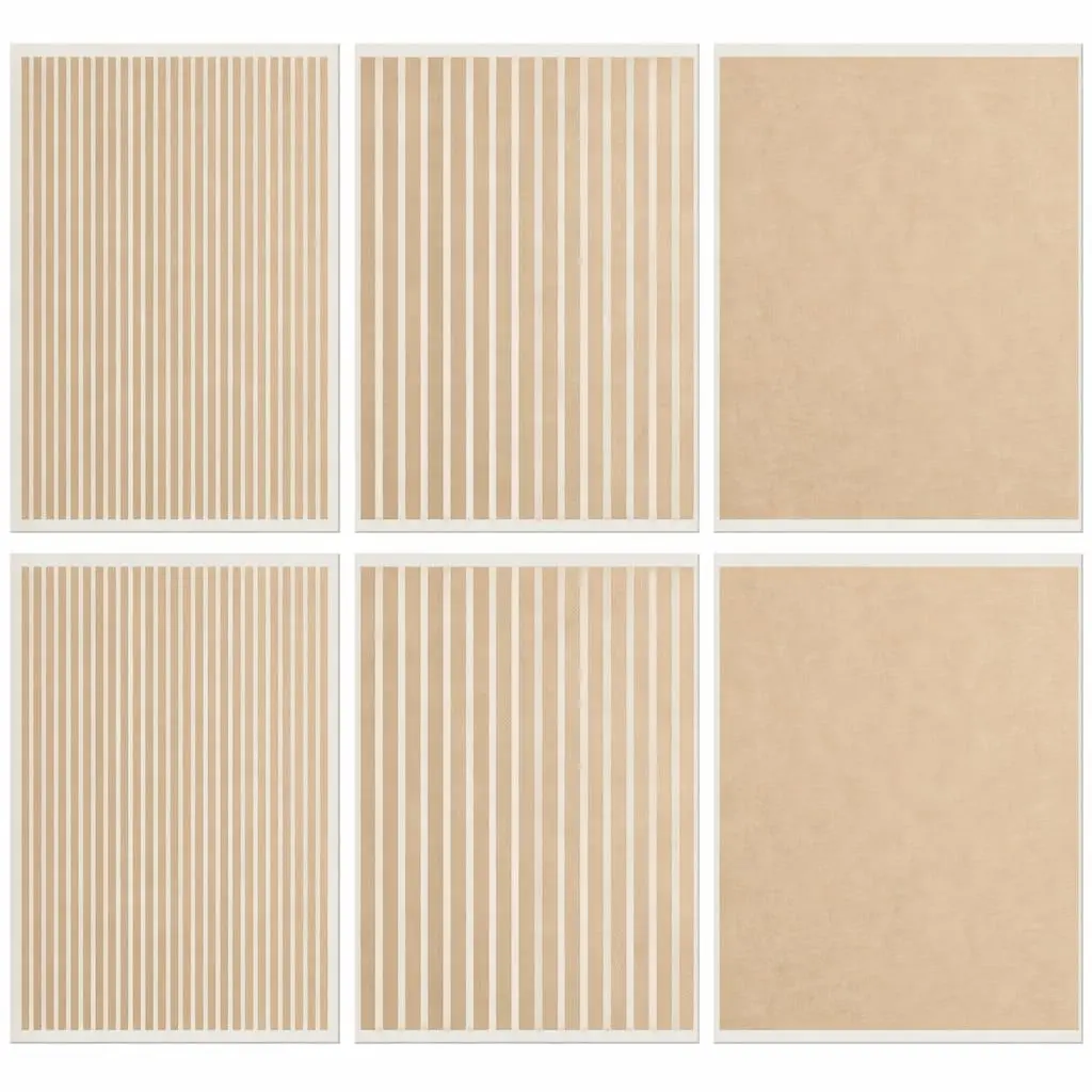 6 Sheets Double-Sided Clear Adhesive Tape – 3 Thicknesses (2 Thin, 2 Medium, 2 Thick) –  Sticky Strips for Cell Phone Case, LCD Screen Repair, , DIY, and Automotive Use