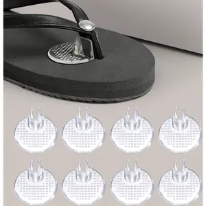 4 Pairs Clear Silicone Thong Sandal Toe Protectors – Flip Flop Gel Toe Guards, Non-Slip Cushions for Between Toe Pain Prevention