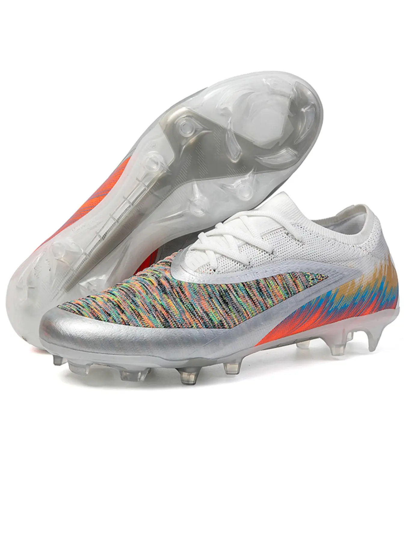 2026 New Breathable Mesh Soccer Shoes, Comfortable Unisex Design, Long Studs Fg, Ideal for Outdoor Grass Sports, Adults and Teens