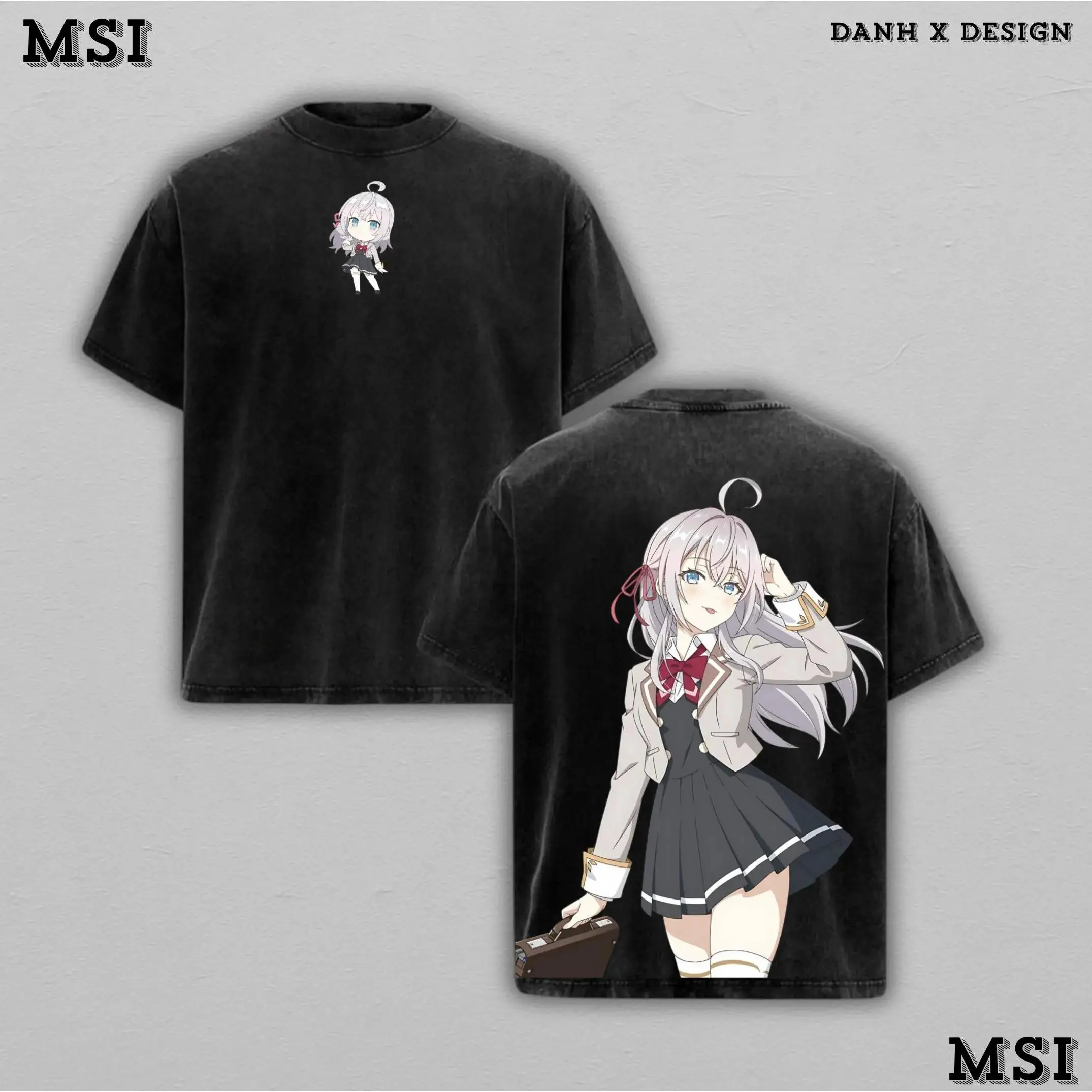 Washable Unisex T-shirt Alya Kujou |   Alya Sometimes Hides Her Feelings in Russian Inspired Washed Tee Streetwear Tee Hoodie "Silver Beauty - A Girl Who Hides Warmth Behind Cold Words" - For Romance Fans, For Gift Drops That Glow With Soft Charm