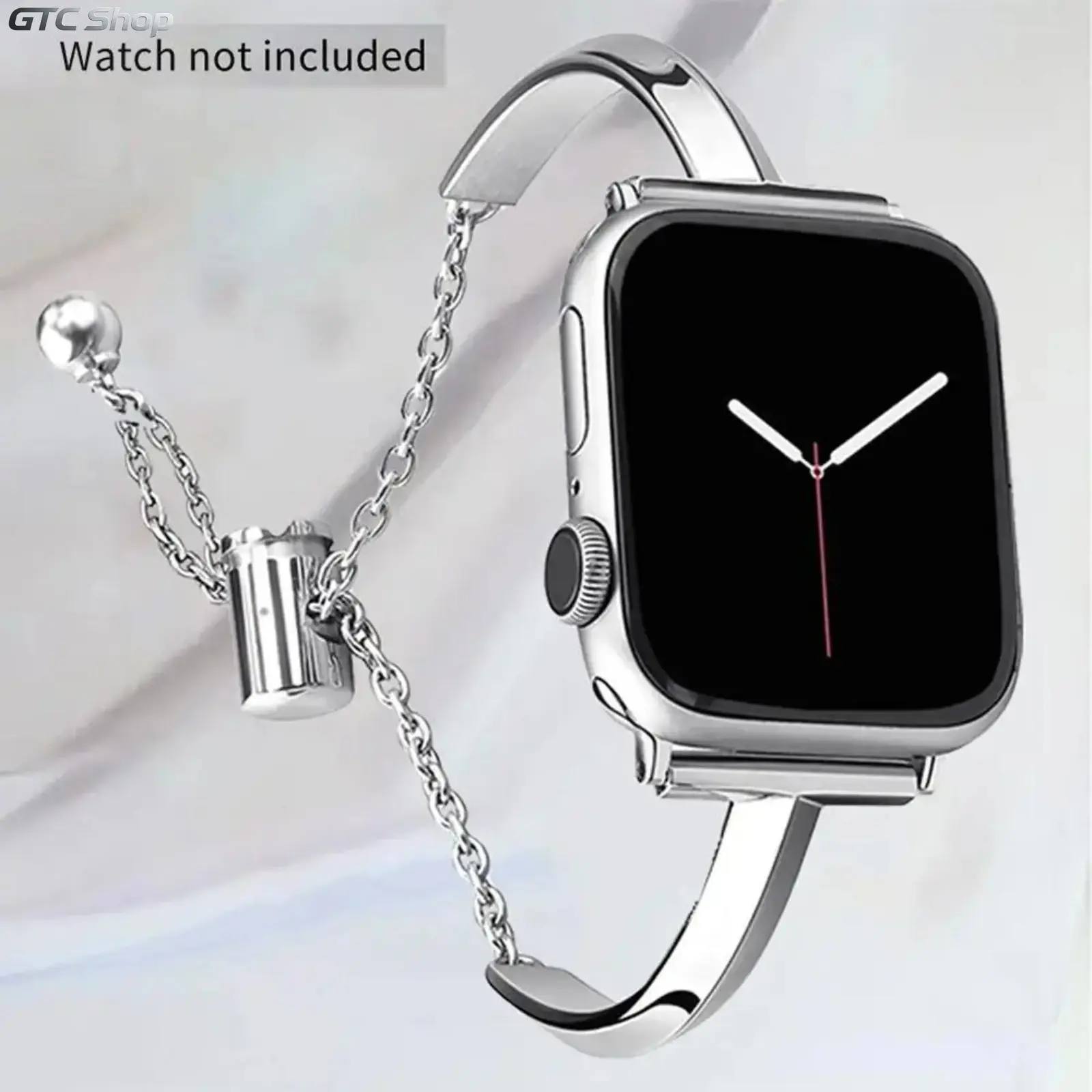 Women's Durable Metal Smartwatch Band - Elegant Fashion Bracelet Strap, Smartwatch Accessories for 38/40/41mm & 42/44/45/46/49mm Smart Watches
