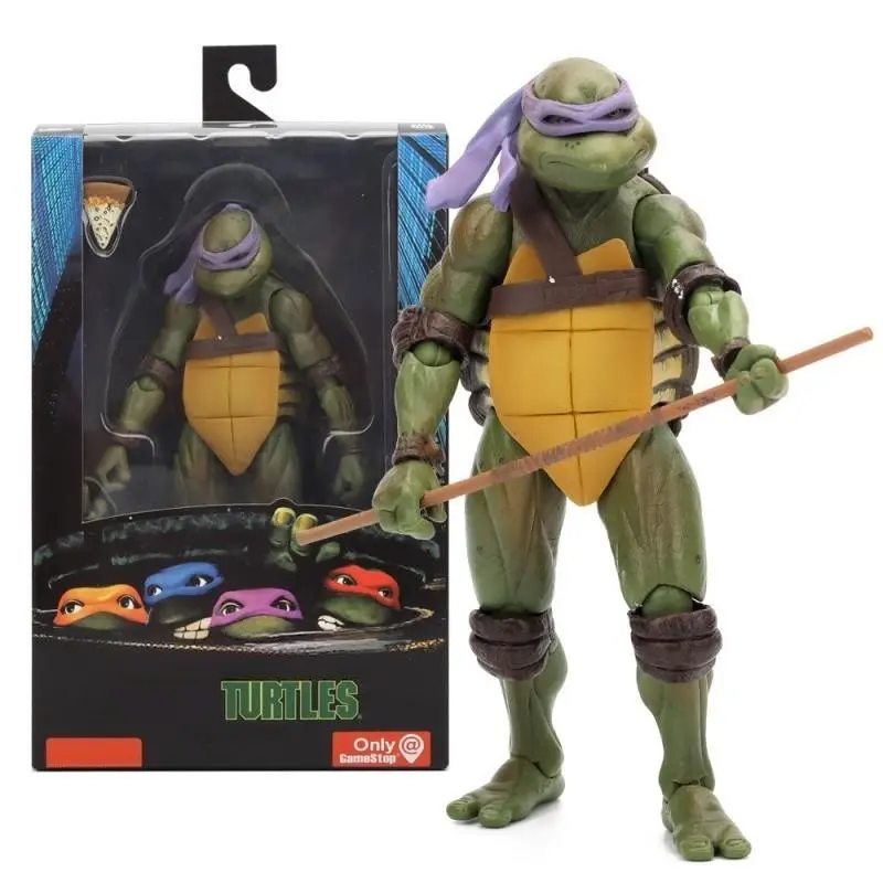 2026 Trendy New Arrival Retro Turtle Warrior Action Figure, Desktop & Car Ornaments,  1990 Movie Edition 7 Inch Action Figure Model, Limited Edition Decorative Display, Desktop, PC Case, Car Ornament