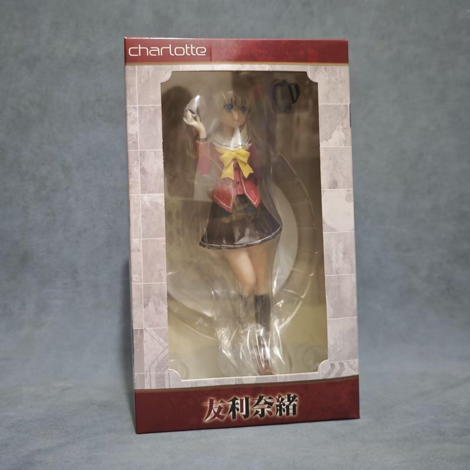 Charlotte Tomori Nao PVC Action Figure School Uniform Cute Girl Statue Model Anime Peripheral Desk Decor Gift Collectible Toy