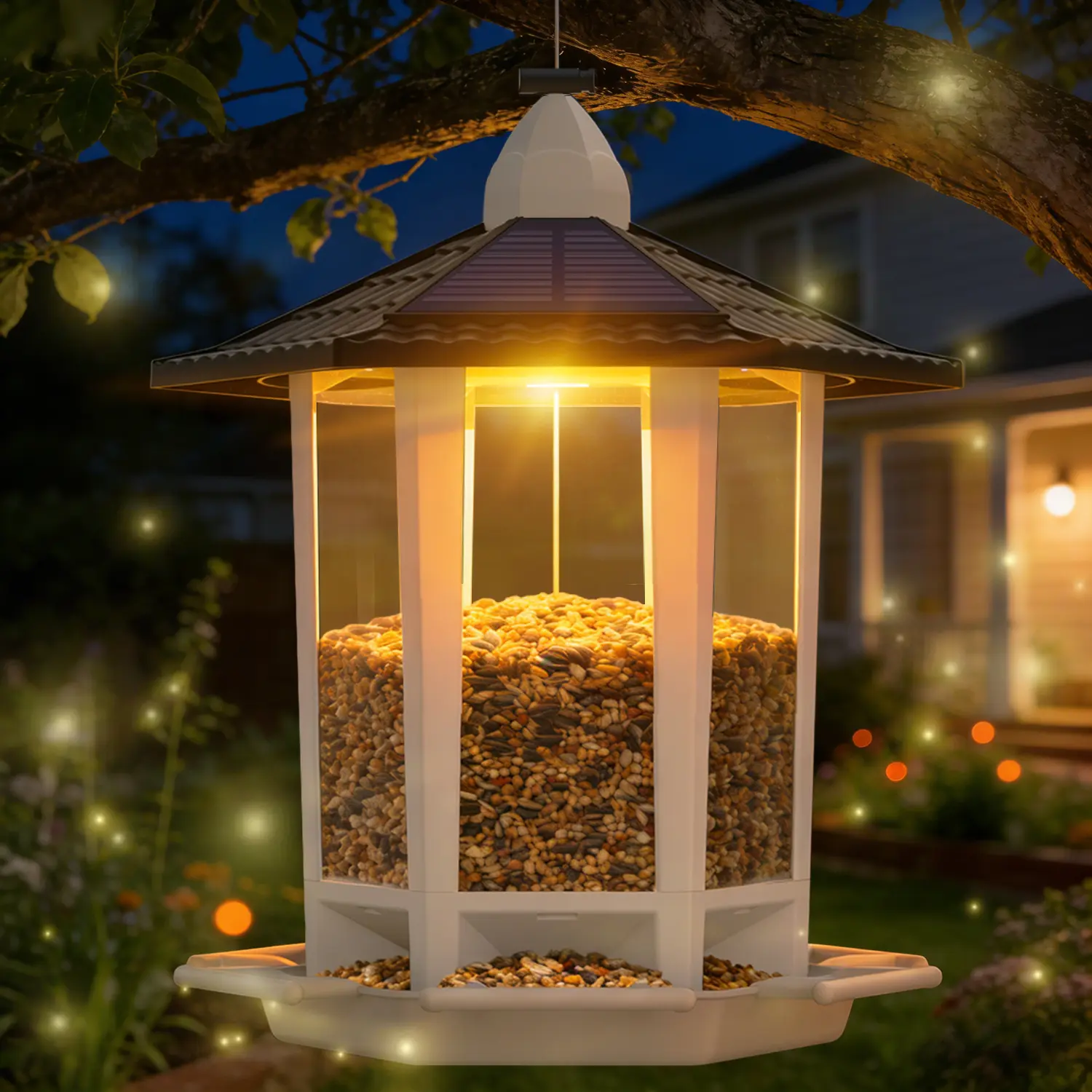 Birdream Solar Bird Feeders for Outdoors Hanging, Assembly Required, 1-Min Easy Setup, Wild Seed Feeders for Cardinals Chickadees and Finches tiktokshopspringglowup lover men woman