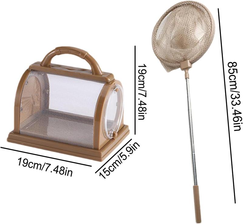 Worm Observation Kit Critter Cage Multipurpose Nature Collection Container Kids Portable Viewer Toy for Children Boys Girls