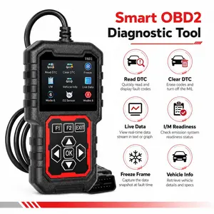 V601 Car Obd2 Scanner Diagnostic Tool, Code Reader, Voltage Tester, Engine Fault Code Scanner, Charging Tester for Obdii-V500